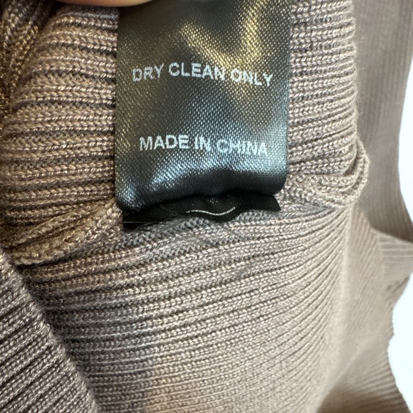 WHICH WE WANT NWT Women's BROWN‎ Long Sleeve Turtleneck ribbed  Dress Size S - Picture 4 of 8